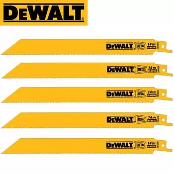 DEWALT DW4809 Прочность полотна для сабельной пилы в наборе Пильные полотна из толстого металла, чугуна, сплава, дерева, аксессуары для электроинструментов
