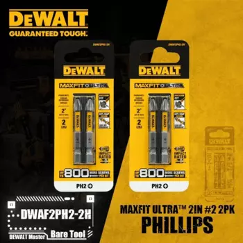 DEWALT DWAF2PH2-2H MAXFIT ULTRA биты Phillips #2