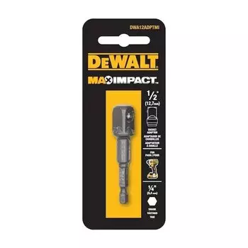 DEWALT MAX IMPACT™ Адаптер ударной отвертки 1/4" - 1/2"