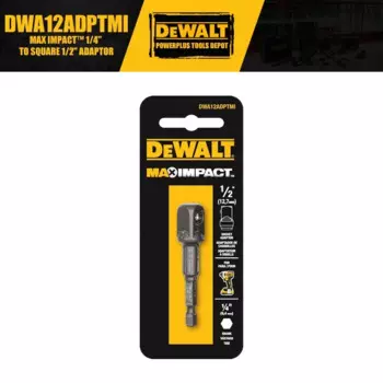 DEWALT MAX IMPACT™ Квадратный адаптер 1/4" - 1/2"