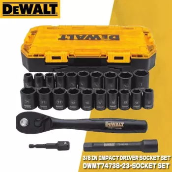 DEWALT набор ударных сокетов 23 шт., 3/8 дюйма