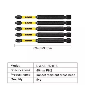 DEWALT насадки для отвертки крестообразные 2/5/10 шт.