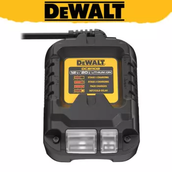 DEWALT оригинальное зарядное устройство для литиевой батареи DCB1102 12 В/20 В 2 А, светодиодный индикатор, универсальное зарядное устройство, аксессуар для электроинструмента