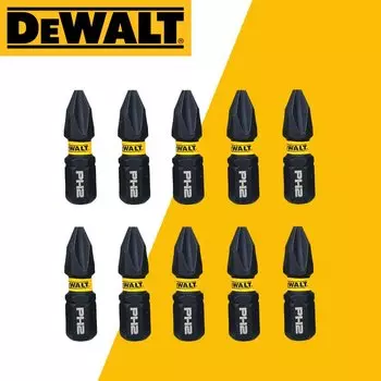 DEWALT PH2 25 мм ударные биты высокой твердости, электрическая отвертка, гаечный ключ, винтовая дрель, черные биты, аксессуары для электроинструментов