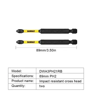 DEWALT Ударные биты отвертки Phillips 2 шт. DWA3PH21RB