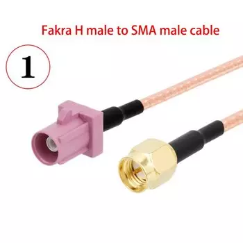 DexMRtiC SMA-Fakra кабель переходник RG316 розовый 15/30/50/100см