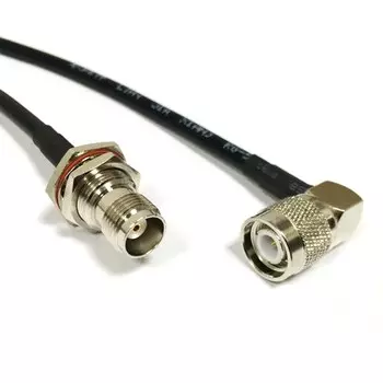 Разъем TNC «мама», штекер TNC, прямоугольный коннектор RG58, коаксиальный кабель, по оптовой цене 50 см, адаптер 20 дюймов