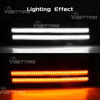 ДХО для Toyota Tundra 2007-2013 для Sequoia 2007-2017 дневные ходовые огни указатель поворота светодиодный передний бампер противотуманные фары дневные фары