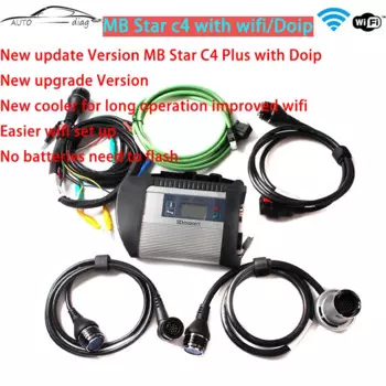 Диагностический инструмент MB Star C4 Doip для Mercedes Benz, мультиплексор с полным программным обеспечением, Wi-Fi программа для автомобилей, грузовиков, полный диагностический сканер