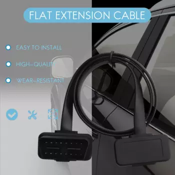 Диагностический кабель-удлинитель Obd2 16-контактный штекер-гнездо