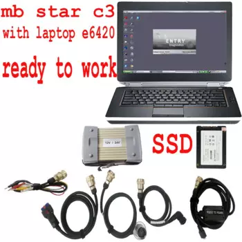 Диагностический мультиплексор MB Star C3 M B C3 Star, Мультиплексор MB Star C3 с программным обеспечением ssd для ноутбука E6420 i5, автоматический диагностический инструмент