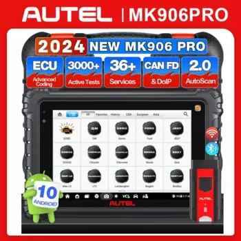 Диагностический сканер Autel MaxiCOM MK906Pro, инструмент для кодирования ECU, двунаправленное управление, обновление AUTEL MS906BT MS906 Pro