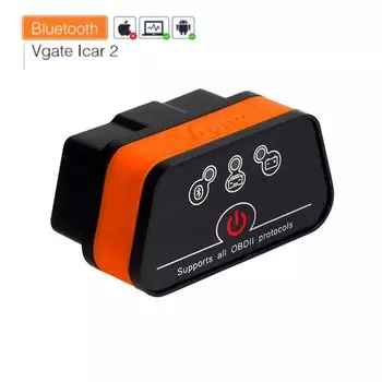 Диагностический сканер ICar 2 II, Vgate ICar2 ELM327 V2.1 OBD OBD2, Wi-Fi, Bluetooth