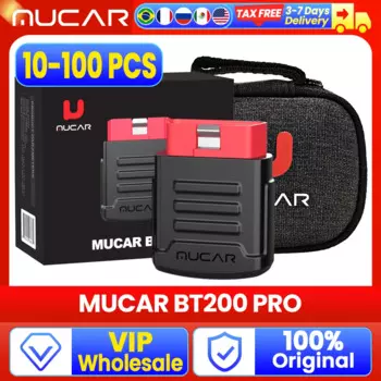 Диагностический сканер MUCAR BT200 PRO, 10-100 шт., с Bluetooth