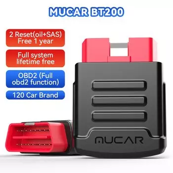 Диагностический сканер MUCAR BT200 Pro/BT200, автомобильный диагностический прибор, Bluetooth, Obd 2, SAS 15, для всех автомобилей