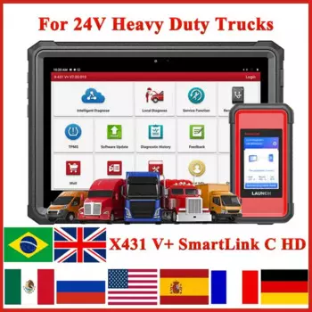 Диагностический сканер OBD2 Launch X431 V + SmartLink C HD, 24 В