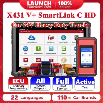 Диагностический сканер OBD2 Launch X431 V + SmartLink C HD, 24 В