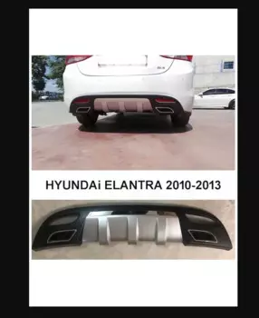 Диффузор для Hyundai Elantra от 2010 до 2013 лет-комплект для тела спойлер боковые юбки бампер передняя губа хромированный тюнинг зеркало