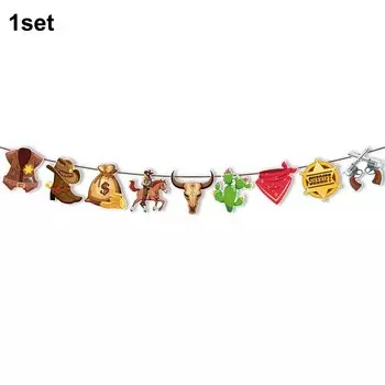 Дикий Запад Ковбойская вечеринка баннер