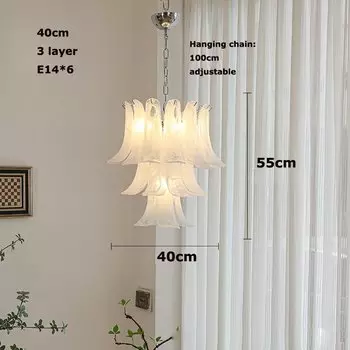 Димируемая стеклянная люстра NoEnName_Null