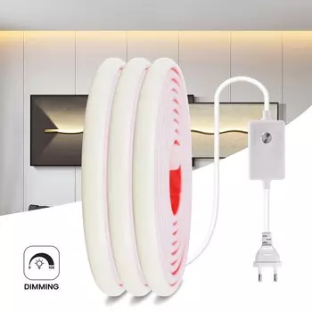 Dimmable COB LED Strip Light KISUFU 288 LEDs/m 220V