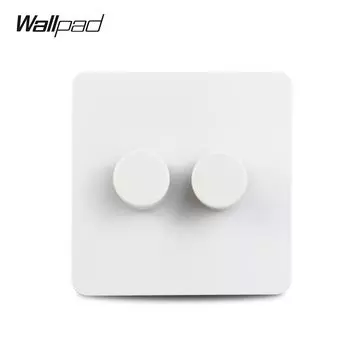 Диммер Wallpad нержавеющая сталь матовый белый