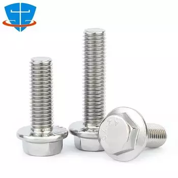 Фланцевые болты SHOUZHENG FASTENER черные из нержавеющей стали M4 M5 M6 M8 M10 M12