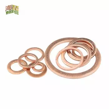DIN7603 M4 M5 M6 M8 M10 M12 M13 M14 M16 M17 M18 M20 M22 M24 M26 лодочная красная медная шайба для уплотнения плоское уплотнение прокладка кольцо