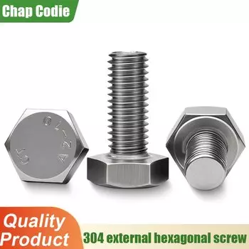 Винты DIN933 из нержавеющей стали Chap Codie M3-M12