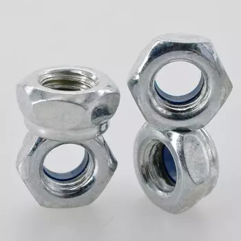DIN985 M2 M2.5 M3 M4 M5 M6 M7 M8 M10 M12 304 Шестигранная нейлоновая вставка самоблокирующаяся гайка скользящая вставка блокирующие гайки