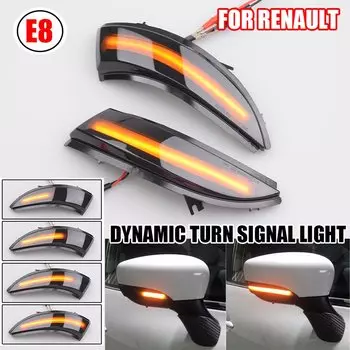 Динамический поворотник для Renault KAPTUR CAPTUR J5 H5 Clio IV MK4 4, светодиодный указатель поворота Lutecia Grandtour 2013 2014 2015 2016 свет