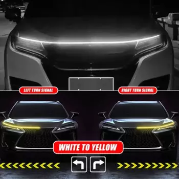 Динамический сканирующий старт, автомобильные капоты, полоса с указателем поворота, гибкие автоматические DRL дневные ходовые огни, 12 В, автомобильные аксессуары