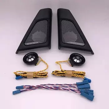 Динамик передней двери автомобиля для BMW F10 F11 5 серии звуковая труба твитер крышка головка тройной гудок рамка украшение оригинальная модель подходит