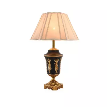 DINGFAN французский креативный дизайнерский медный резной держатель лампы настольная лампа роскошное украшение дома светодиодная настольная лампа