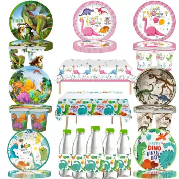 Одноразовый набор посуды Disney Динозавр День Рождения
