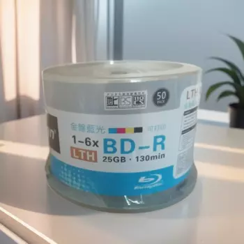 Диск blu-ray LTH золотистого цвета BDR, 25 г, 6 шт, BD-R 25 Гб, чистый медиа, 50 шт./бочка