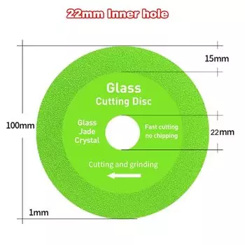 Диски для резки стекла Zimir 20/22 мм 4 дюйма