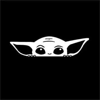 Disney Baby Vader Peeking Виниловая наклейка