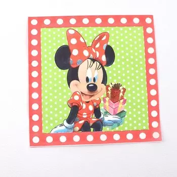 Disney Minnie одноразовая посуда красная