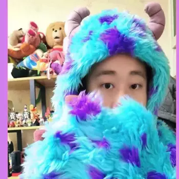Disney Monsters University Sullivan, далматинцы и Тигры плюшевая шапка ручная марионетка шарф игрушечная кукла Три в одном