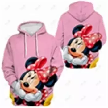 Disney-Mulheres Mickey Mouse Desenhos Animados Pulver Estampado, толстовка Bondade, Suter Casual, Moda Primavera, S-5XL