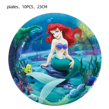 Disney Русалочка одноразовая посуда на день рождения