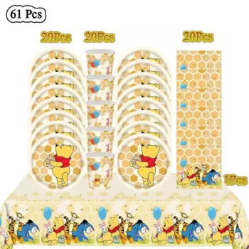 Одноразовый набор посуды Disney Винни-Пух