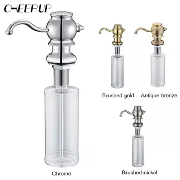 Дозатор для мыла из латуни и пластика