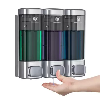 Диспенсер для жидкого мыла настенный, 320 мл * 3