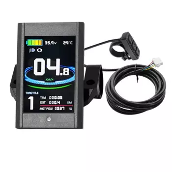 Дисплей для электровелосипеда KT-LCD12, ЖК-дисплей LCD12, дисплей 24 В, 36 В, 48 В, разъем SM для контроллеров KT