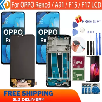 Дисплей для OPPO Reno3/A91/K7 ЖК-дисплей для OPPO Reno3/с дигитайзером сенсорного экрана в сборе Reno 3 4G CPH2043 Замена
