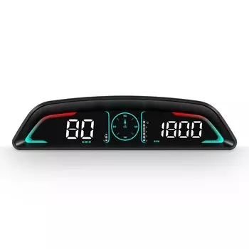 Дисплей на лобовое стекло автомобиля, мультифункциональная зона отображения, Частота вращения двигателя, температура воды, расход топлива, скорость, напряжение, 2023