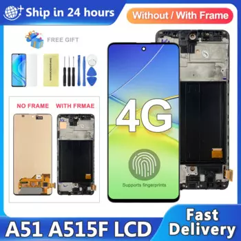 Дисплей OLED A51 для Samsung A51 ЖК-дисплей SM-A515 SM-A515F A515, дигитайзер сенсорного экрана в сборе, сменный дисплей A51