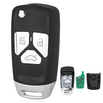 Дистанционный ключ-брелок KEYECU 433,92 МГц ID48 чип 4D0 837 231 / 4D0 837 231A / 4D0 837 231K / N для Audi A3 A4 A6 A8 S6 TT Quattro